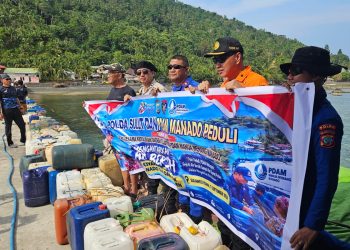 Kekeringan Melanda, 64 Ribu Liter Air Bersih Disalurkan ke Manado Tua dan Siladen