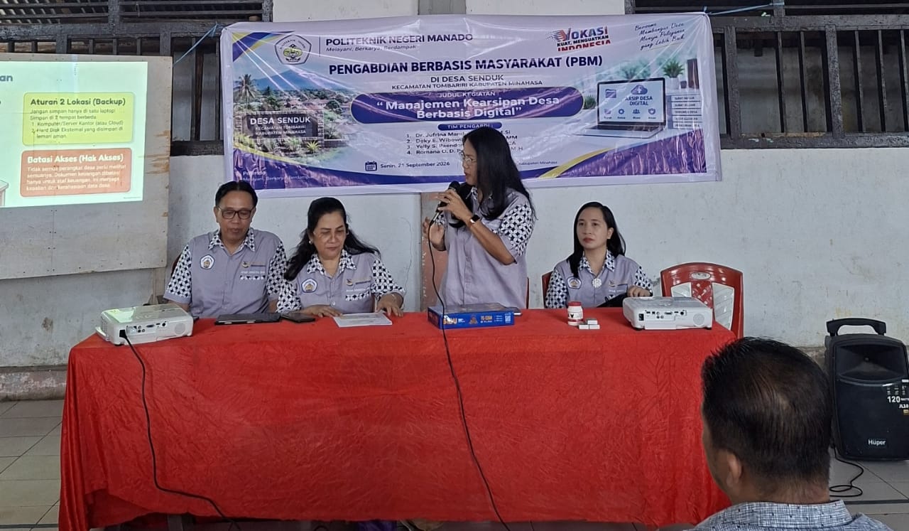 Akademisi Yelly S. Paendong, SE., MM., Ak. CA saat mempresentasikan materinya. (foto : istimewa)