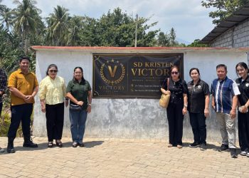 Polimdo Tingkatkan Keselamatan Siswa SD Kristen Victory Lewat Pembangunan Pagar Beton