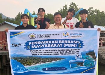 Polimdo Petakan Potensi Wisata Bahari Desa Darunu Lewat Foto dan Video Udara