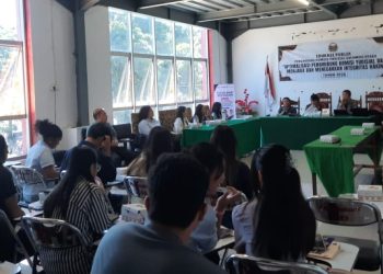 Forum edukasi publik yang dilaksanakan Komisi Yudisial Penghubung Sulut di Kampus UKIT Kota Tomohon Selasa 15 september 2026. (foto: KY Sulut)