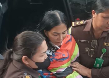 VAP dikawal tim tangkap buron Kejati Sulut. (foto: Tribunmanado)