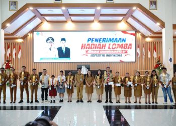 Penyerahan Hadiah Berbagai Lomba Semarak Kemerdekaan ke-81 RI di Sitaro