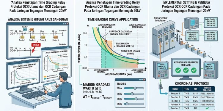 Analisa Penetapan Time Grading Relay Proteksi OCR Utama Dan OCR Cadangan Pada Jaringan Tegangan Menengah 20kV