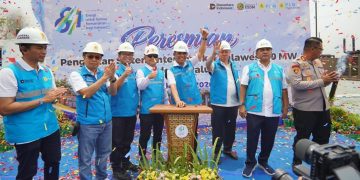 Peresmian Pembangkit Listrik Tenaga Diesel (PLTD) Sidera tahap pertama berkapasitas 20 Megawatt (MW) di Kabupaten Sigi, Sulawesi Tengah. (foto: Humas PLN)